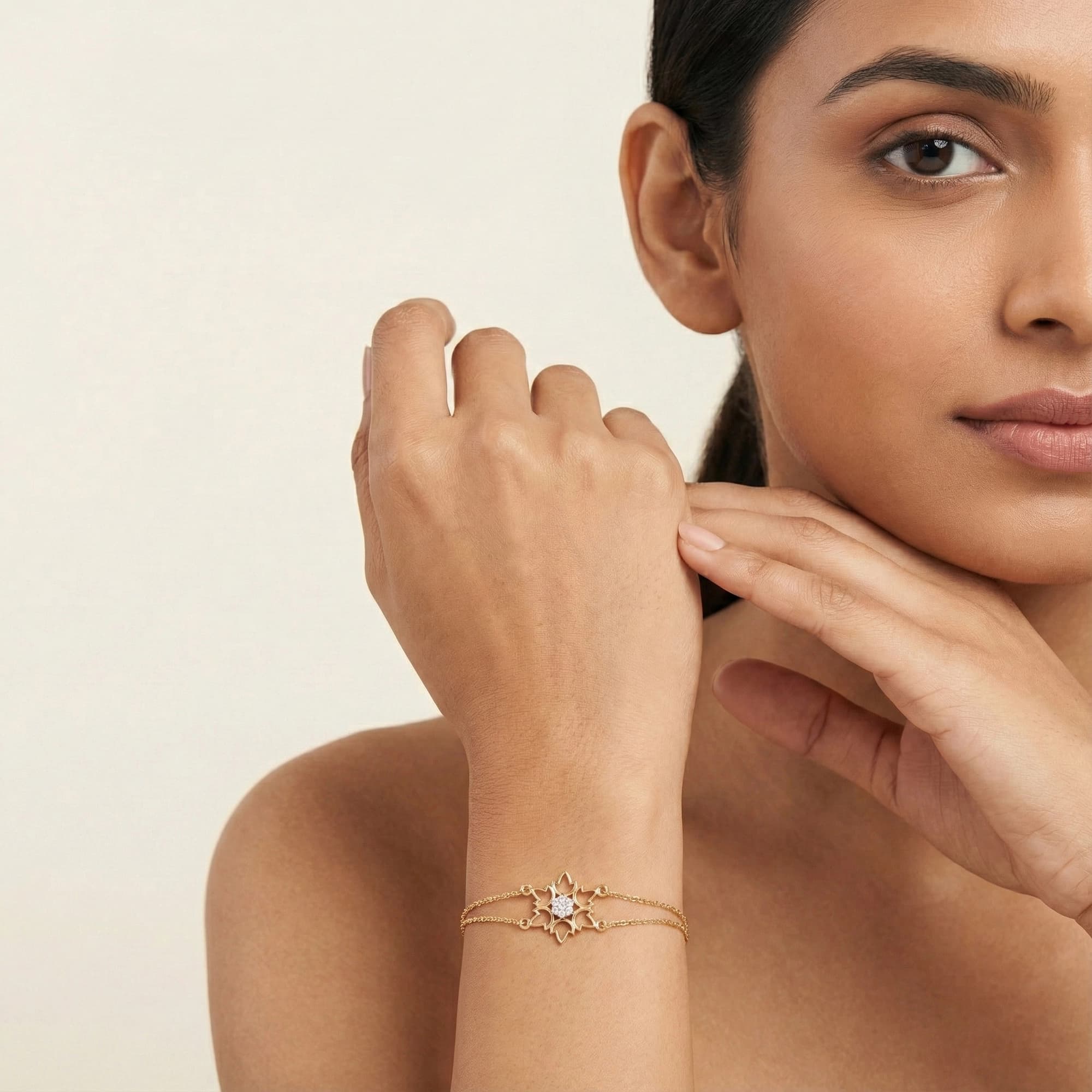Yellow Gold Diamond Bracelet thumbnail 3
