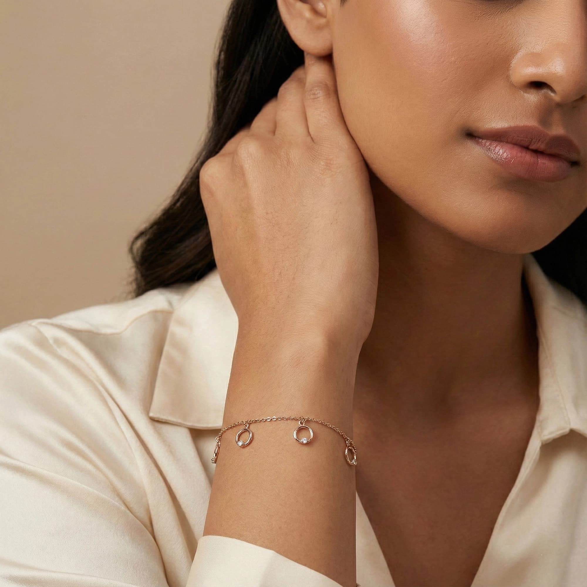 Rose Gold Diamond Bracelet thumbnail 3