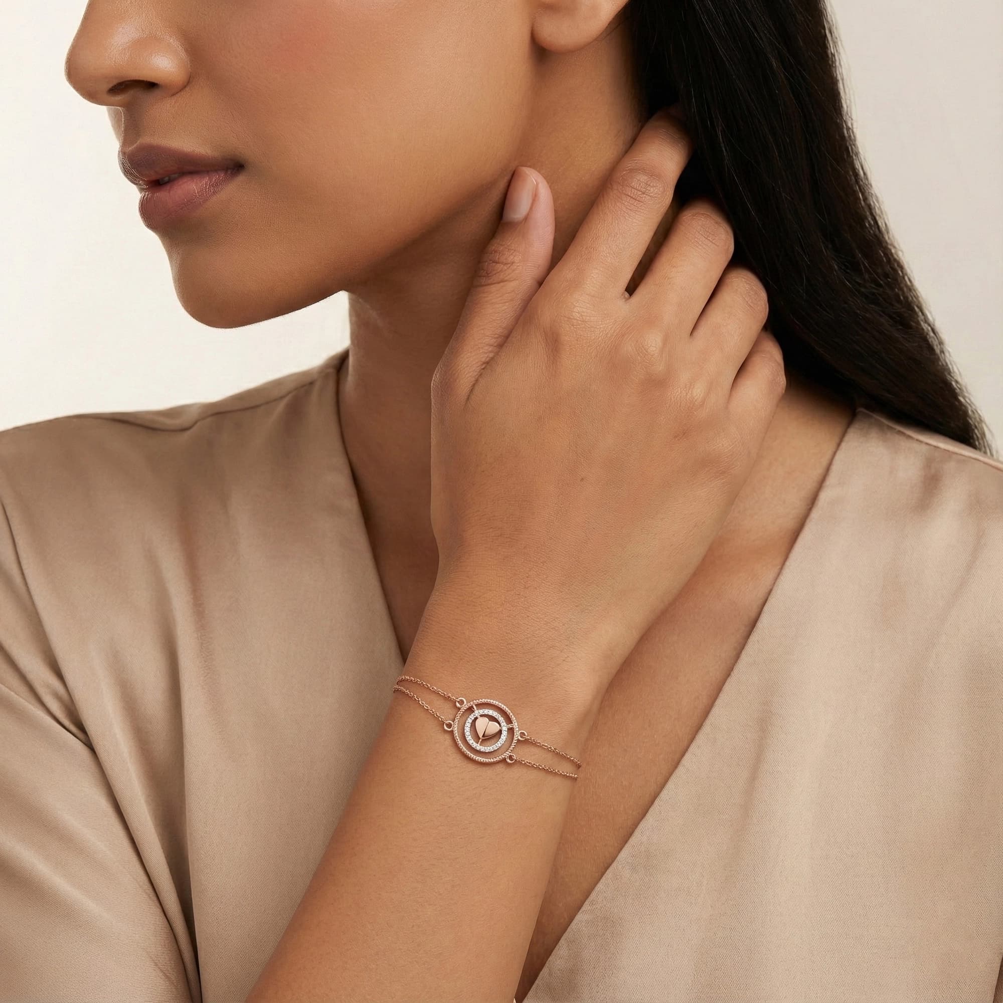 Rose Gold Diamond Bracelet thumbnail 3