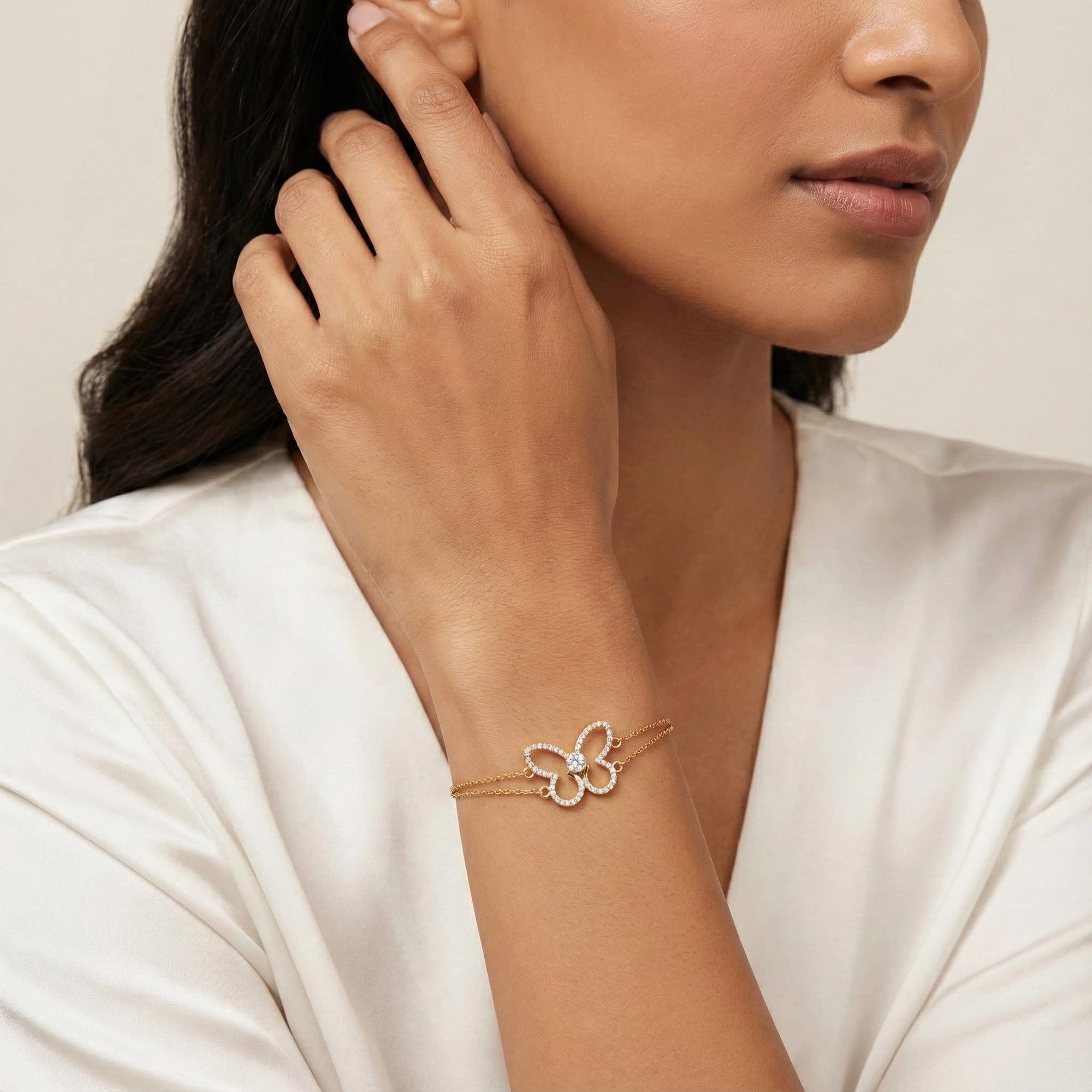 Yellow Gold Diamond Bracelet thumbnail 3