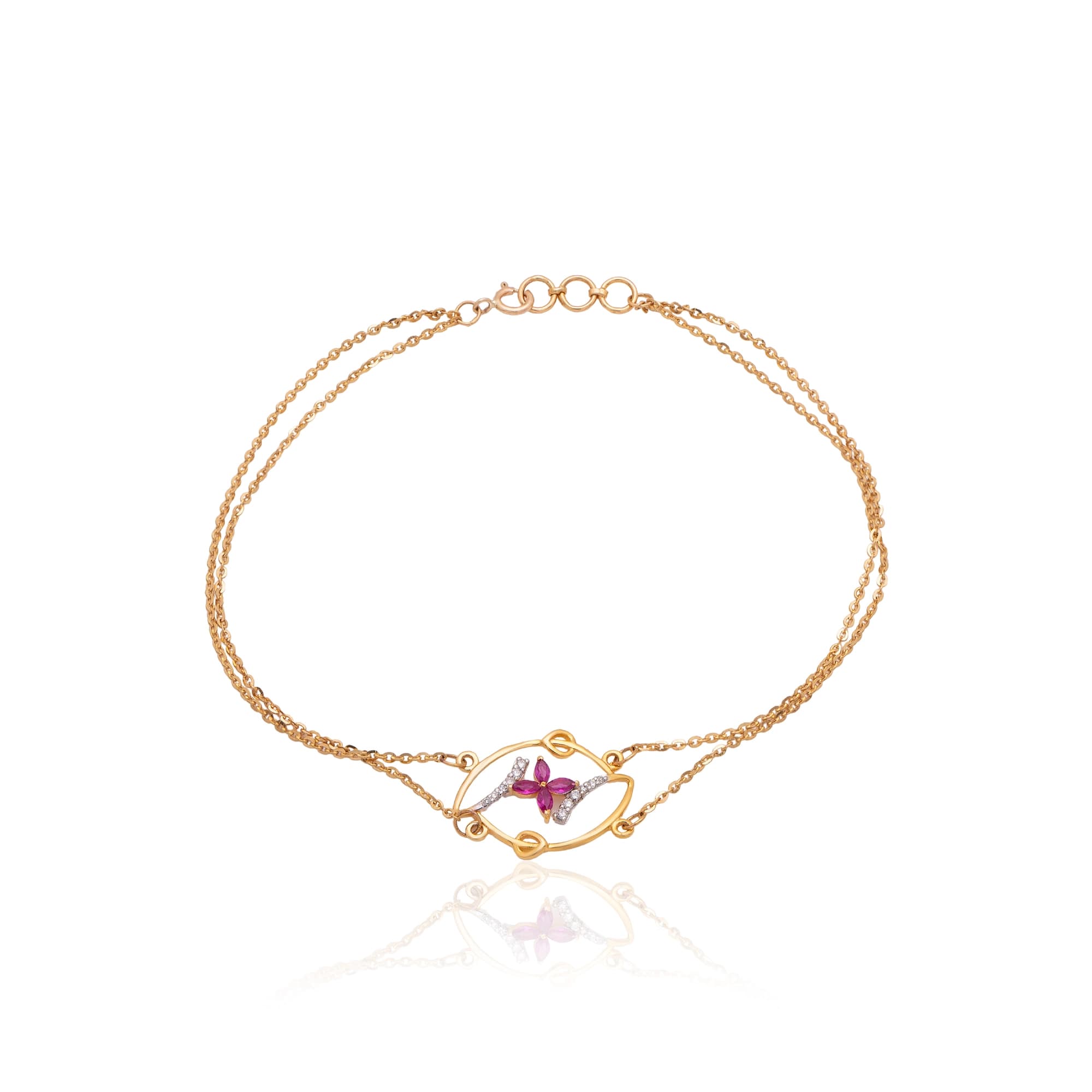 Yellow Gold Diamond Bracelet thumbnail 2