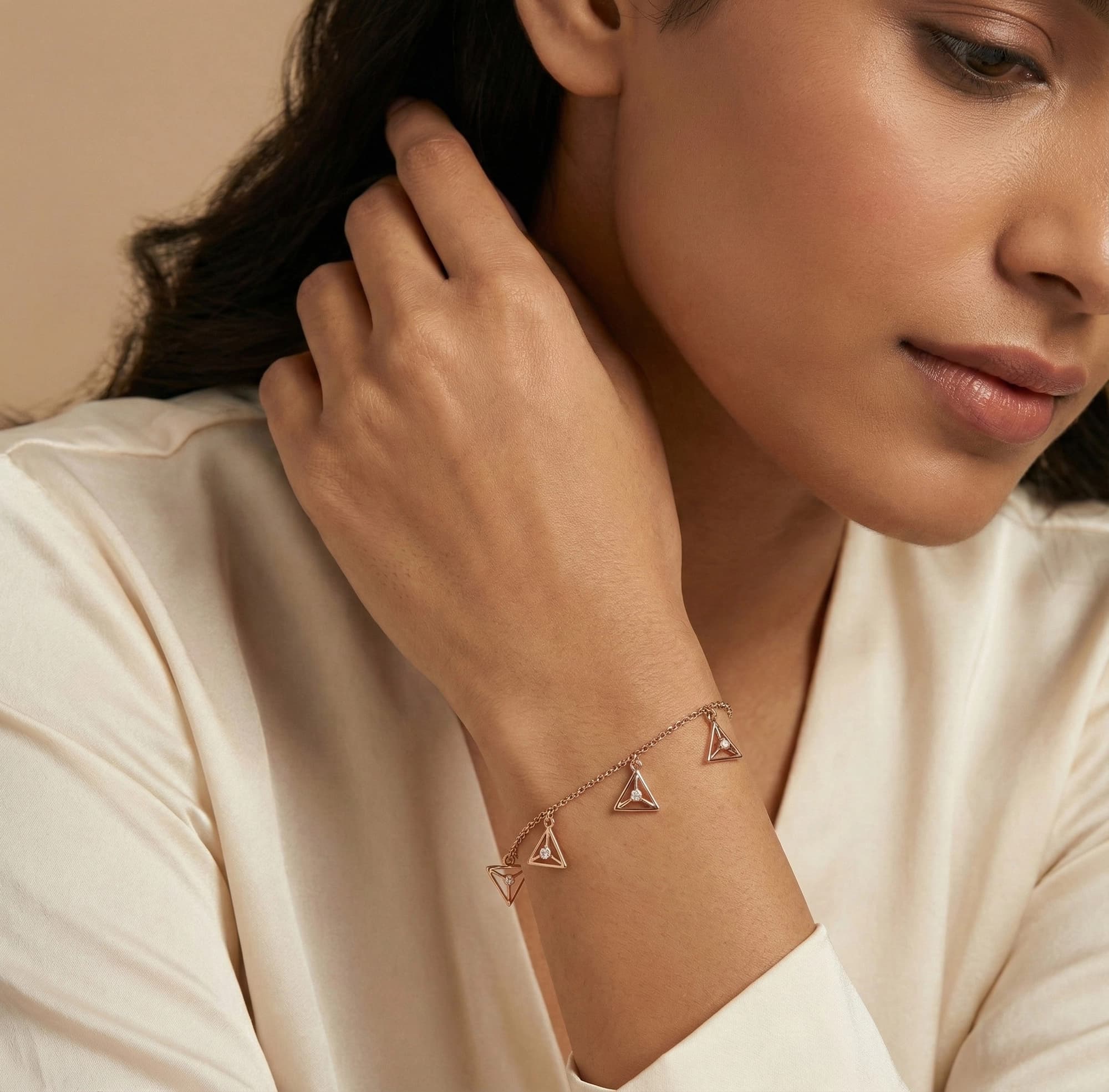 Rose Gold Diamond Bracelet thumbnail 3