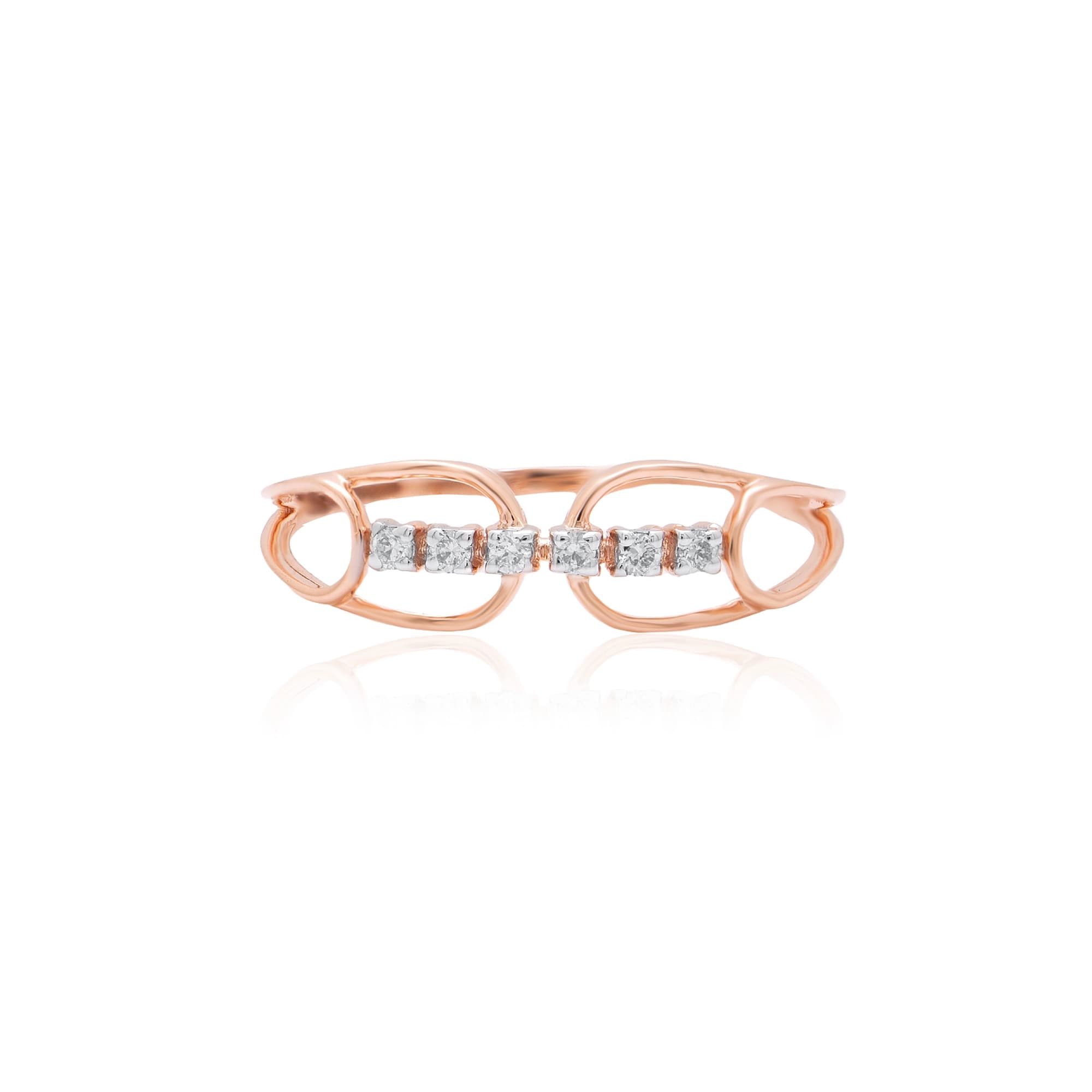 Rose Gold Diamond Ring thumbnail 2