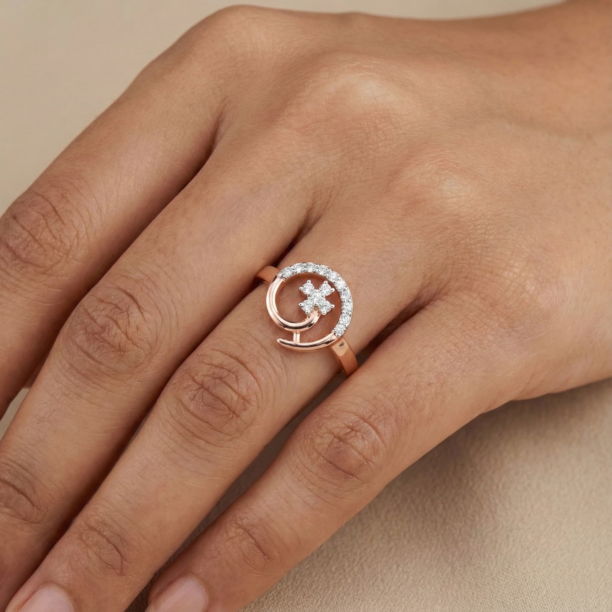 Yellow Gold Diamond Ring thumbnail 3