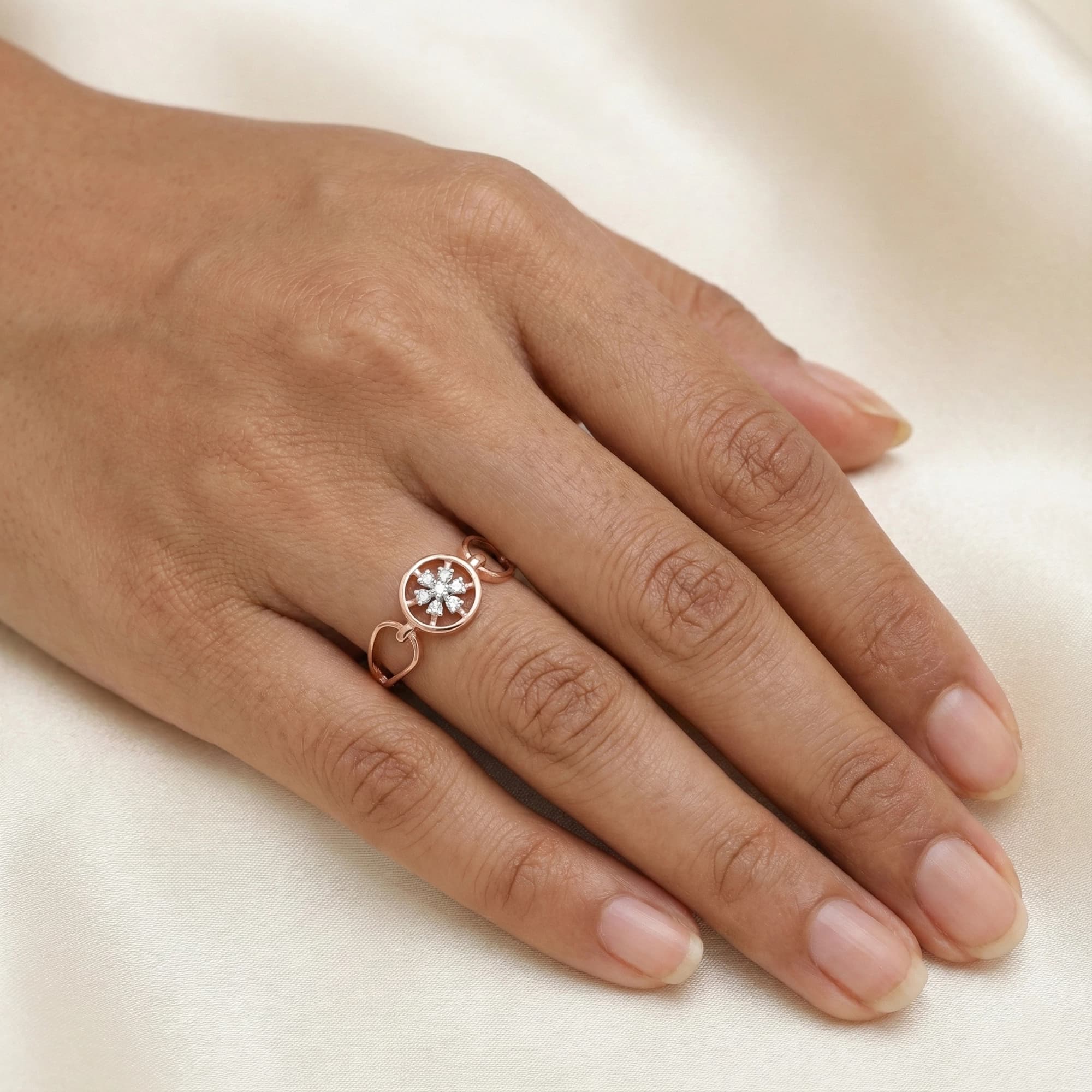 Rose Gold Diamond Ring thumbnail 3