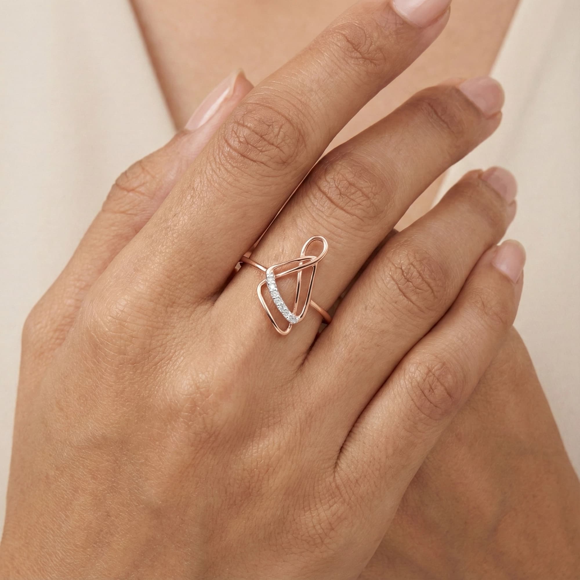 Rose Gold Diamond Ring thumbnail 3