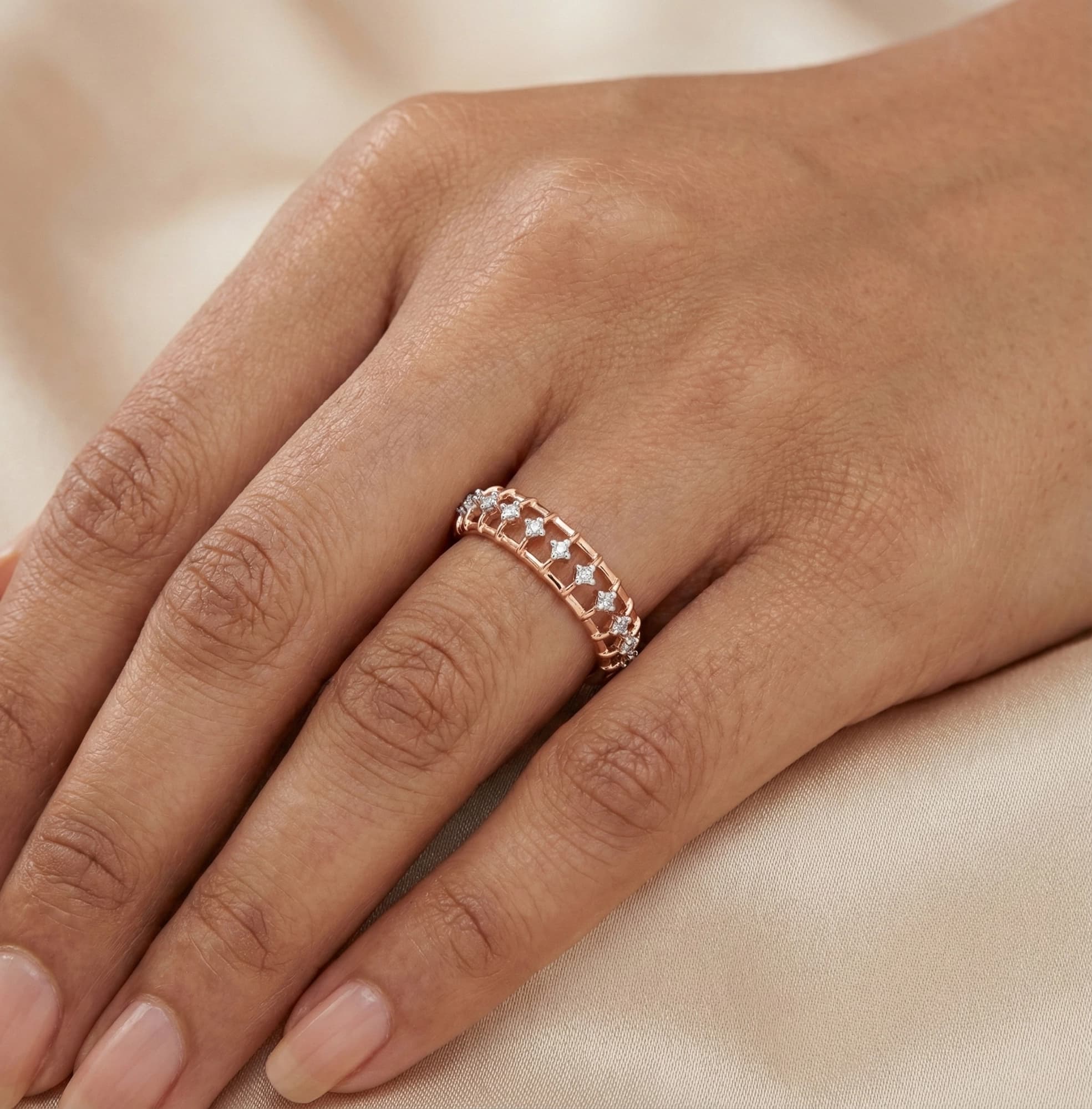 Rose Gold Diamond Ring thumbnail 3