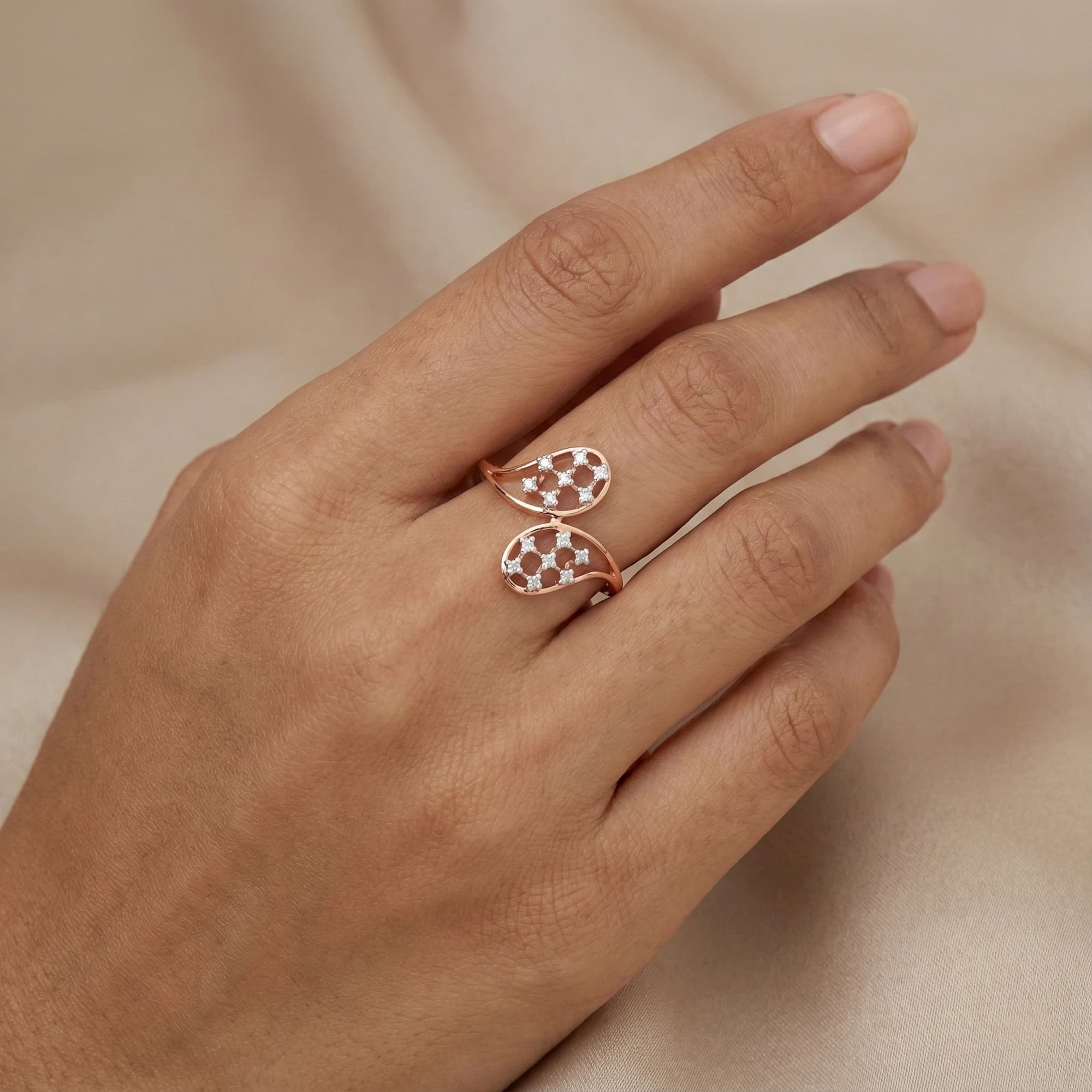 Rose Gold Diamond Ring thumbnail 3