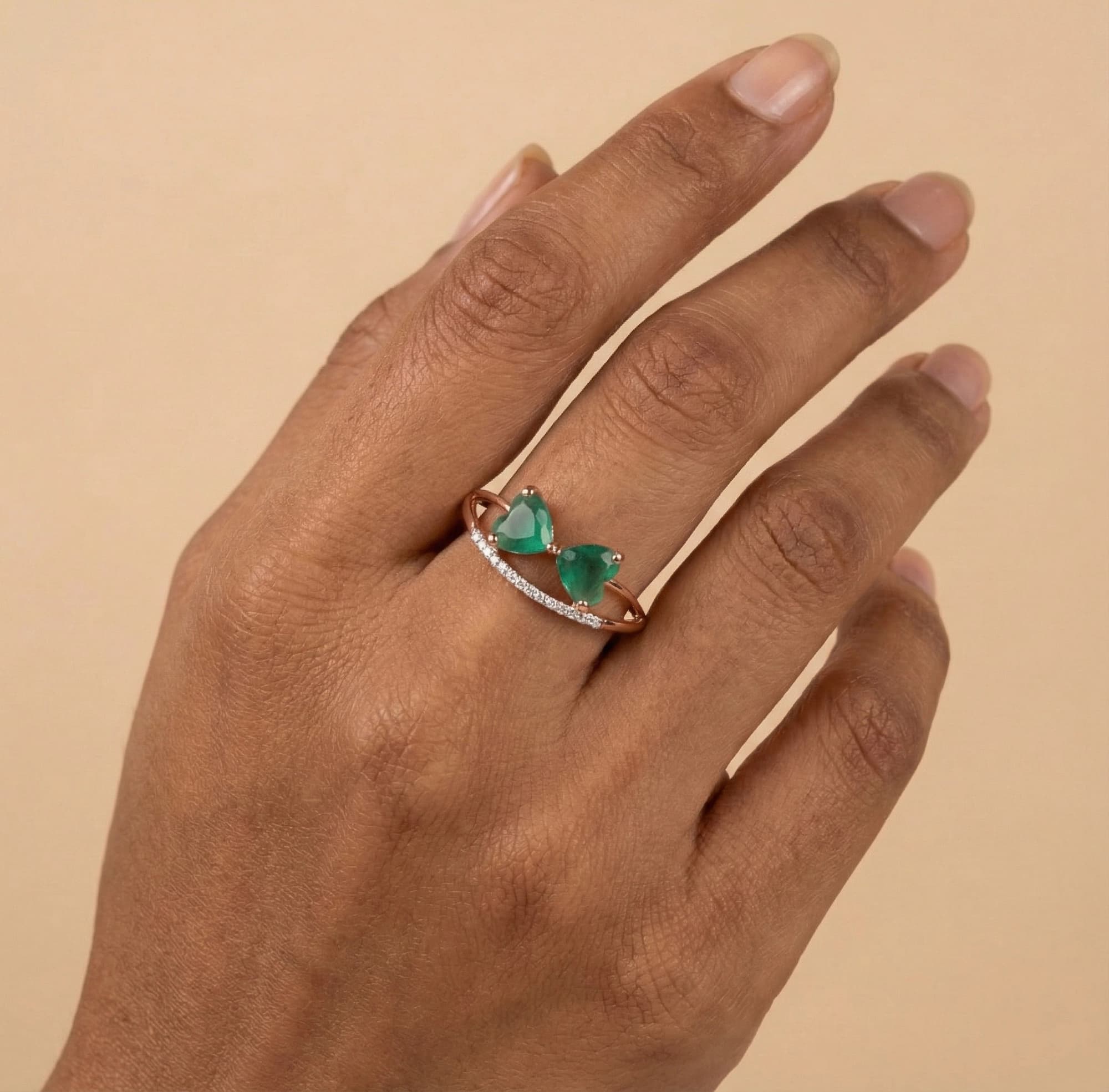 Rose Gold Diamond Ring thumbnail 2