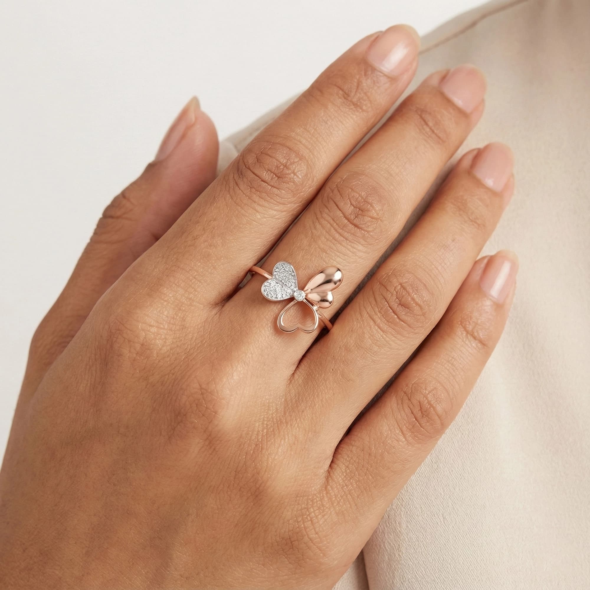 Rose Gold Diamond Ring thumbnail 2