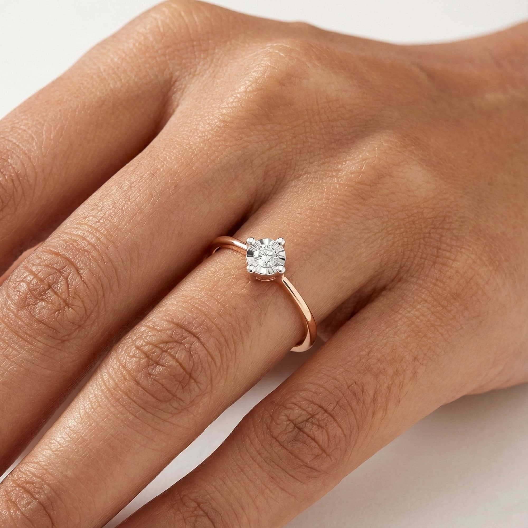 Rose Gold Diamond Ring thumbnail 2