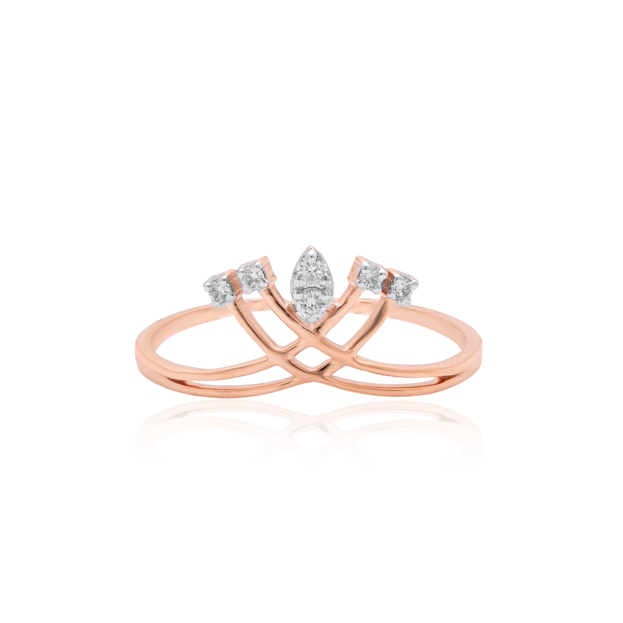 Rose Gold Diamond Ring thumbnail 2