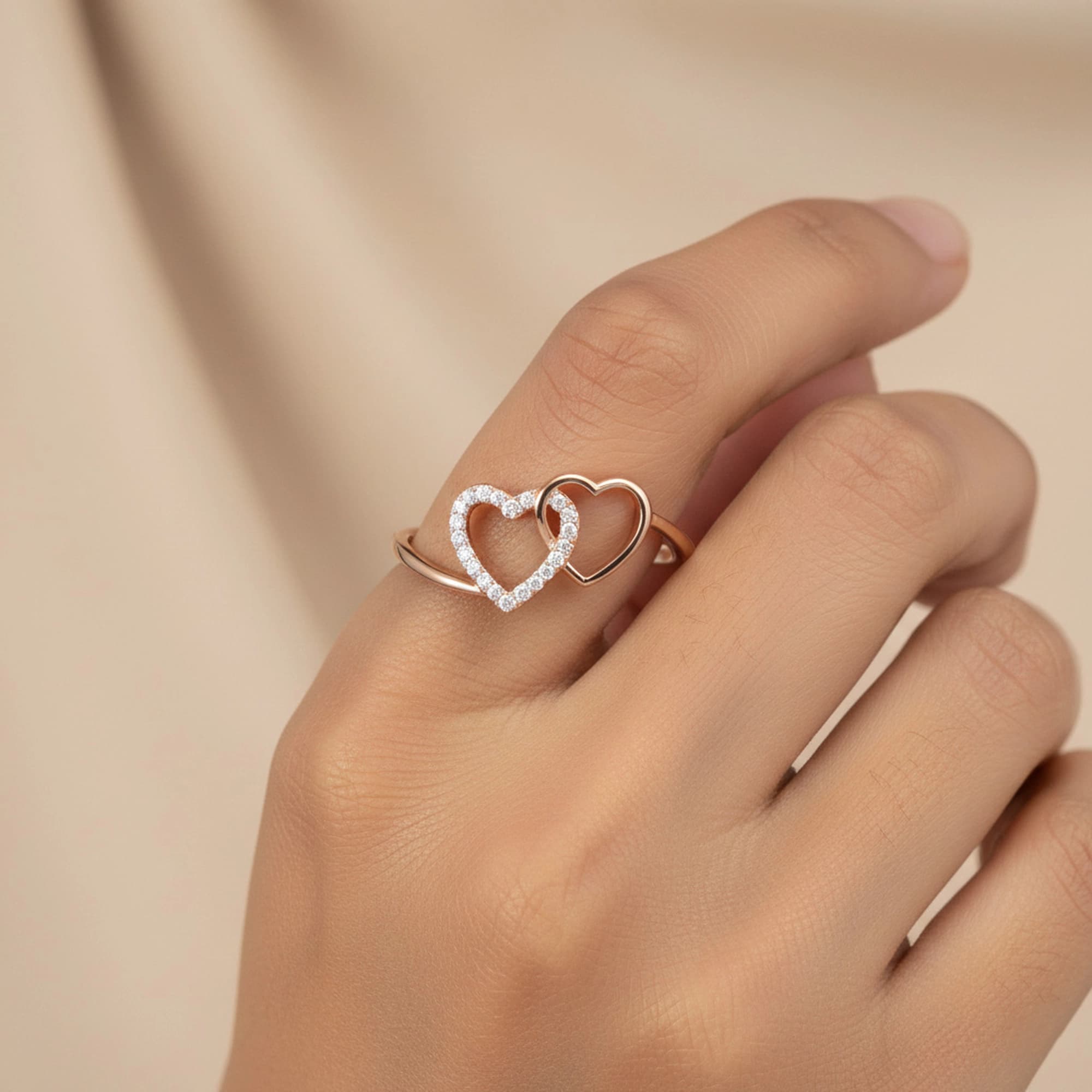 Rose Gold Diamond Ring thumbnail 3