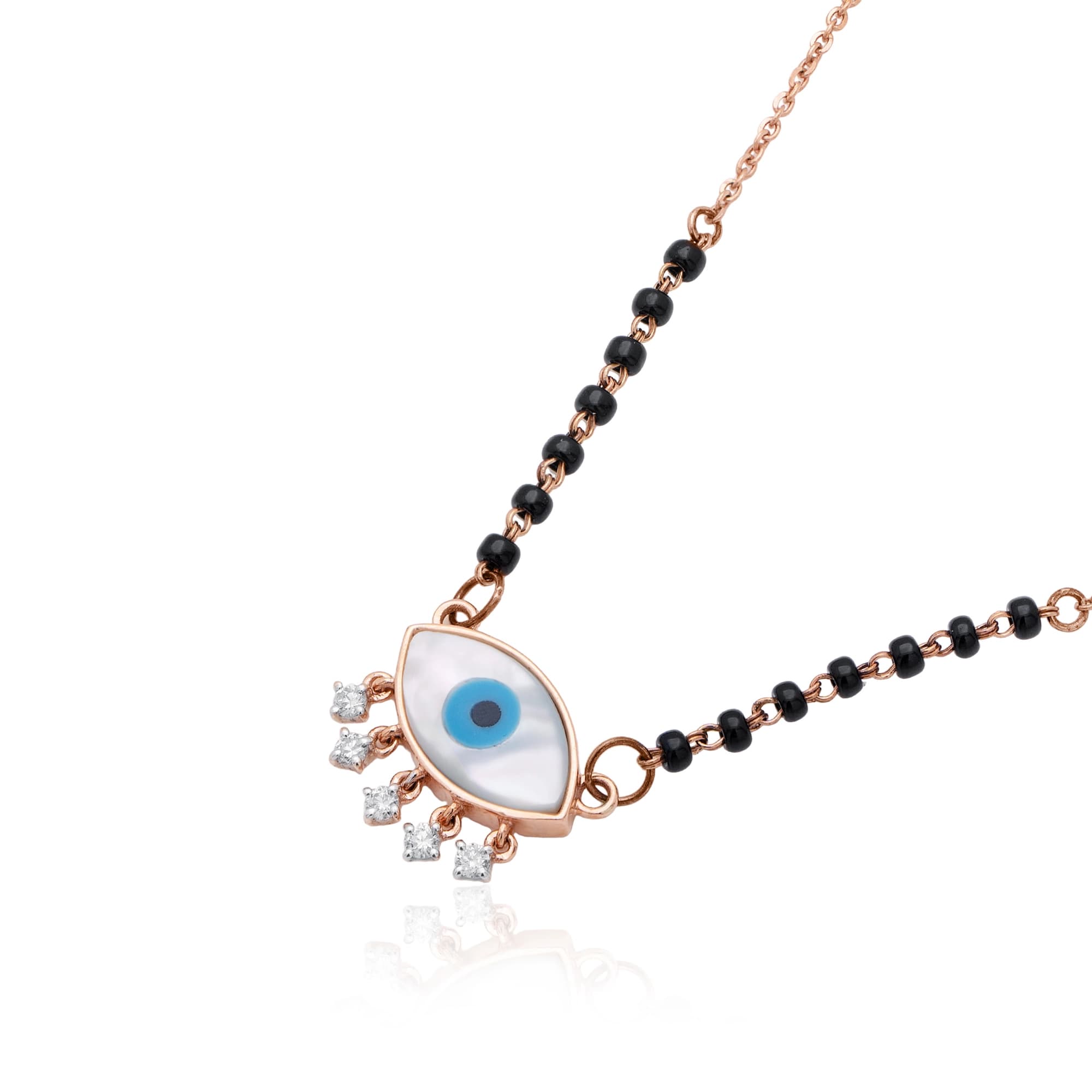 Rose Gold Diamond Necklace thumbnail 2