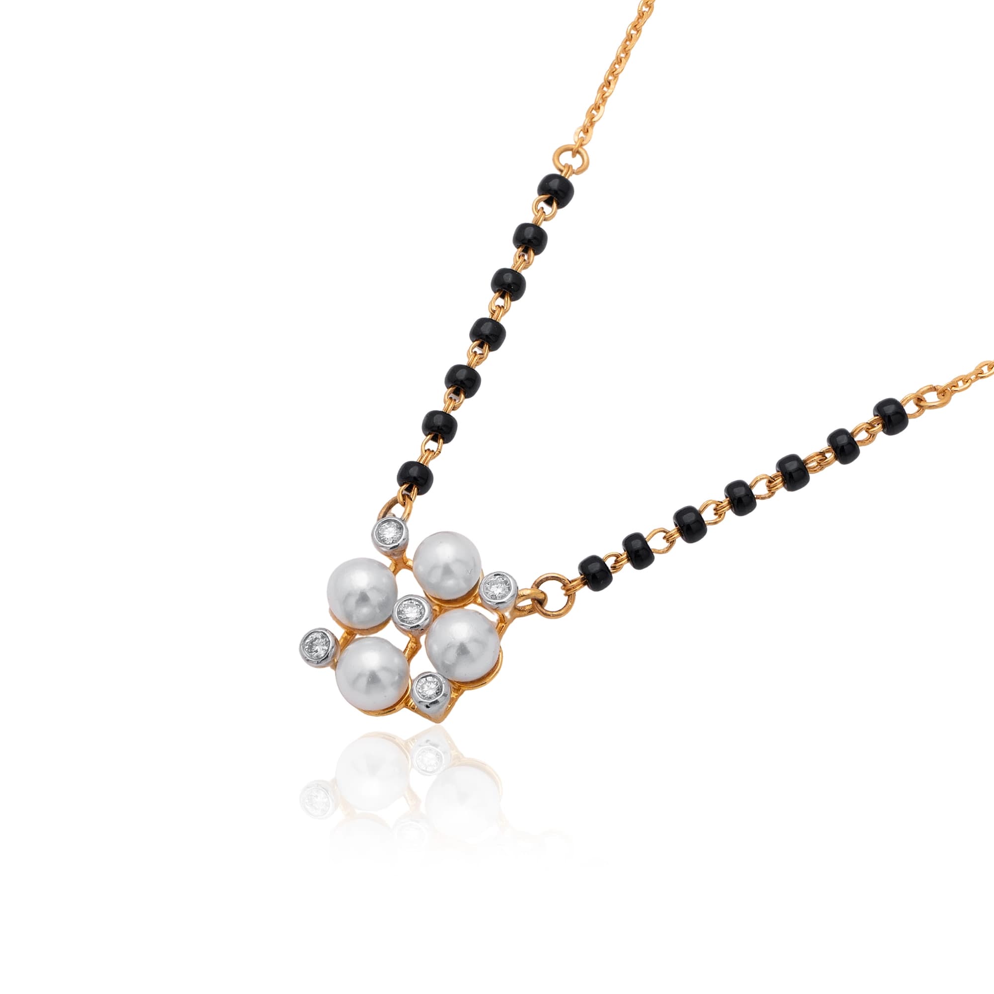 Yellow Gold Diamond Necklace thumbnail 2