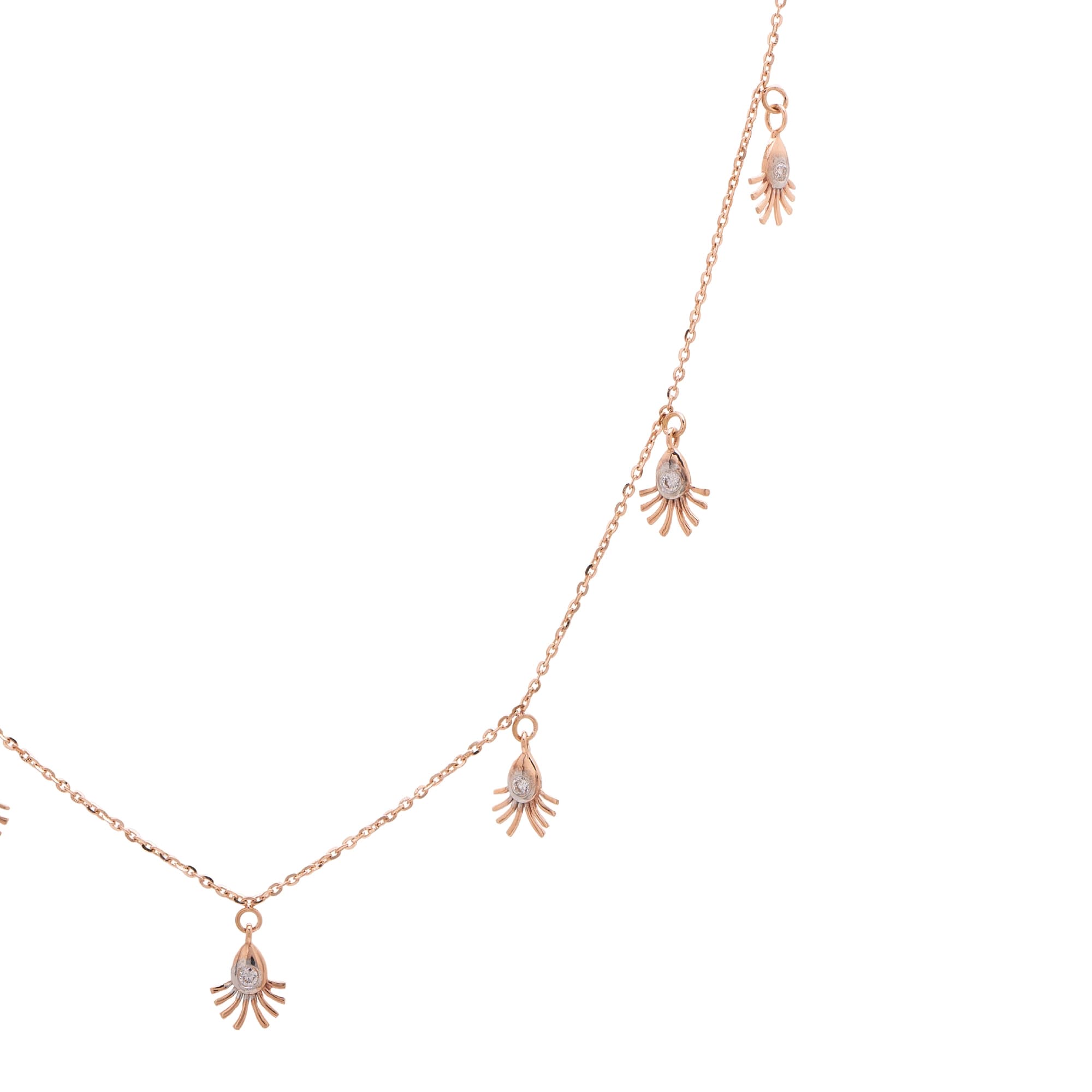 Rose Gold Diamond Necklace thumbnail 2