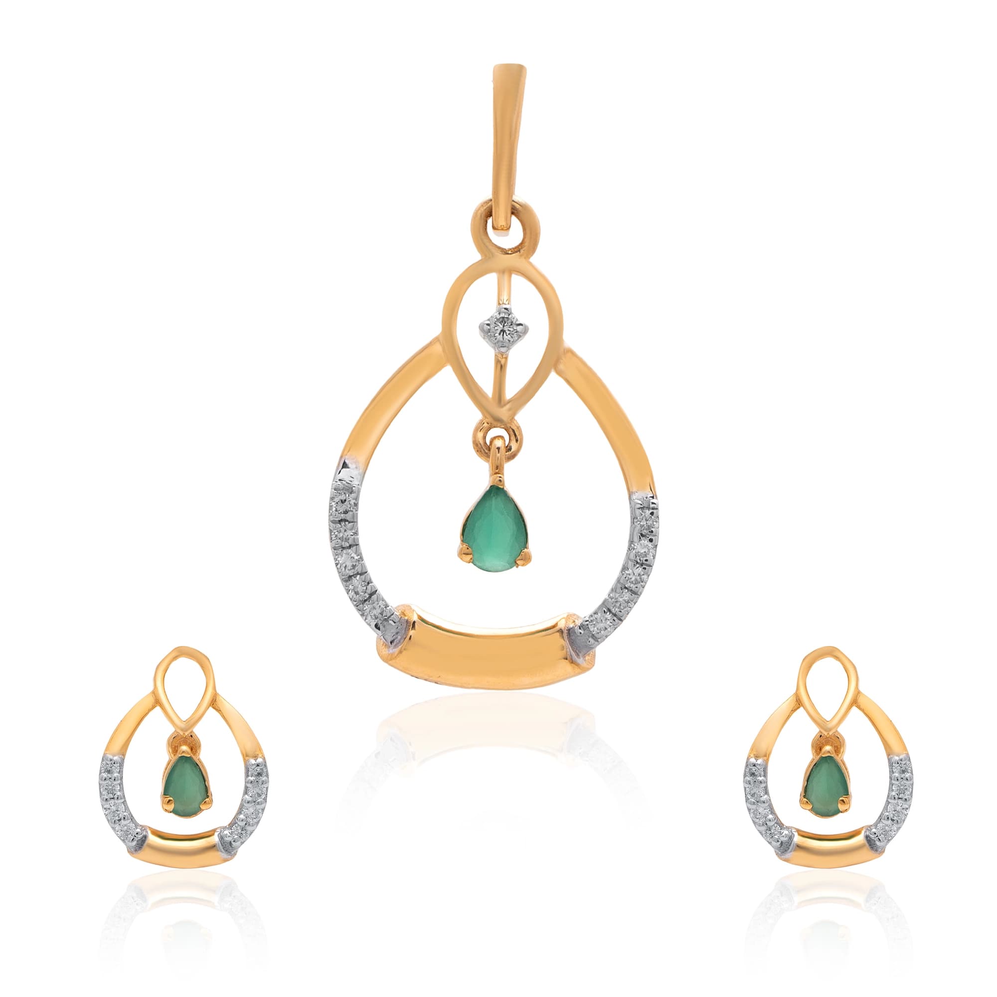 Yellow Gold Diamond Pendant thumbnail 3