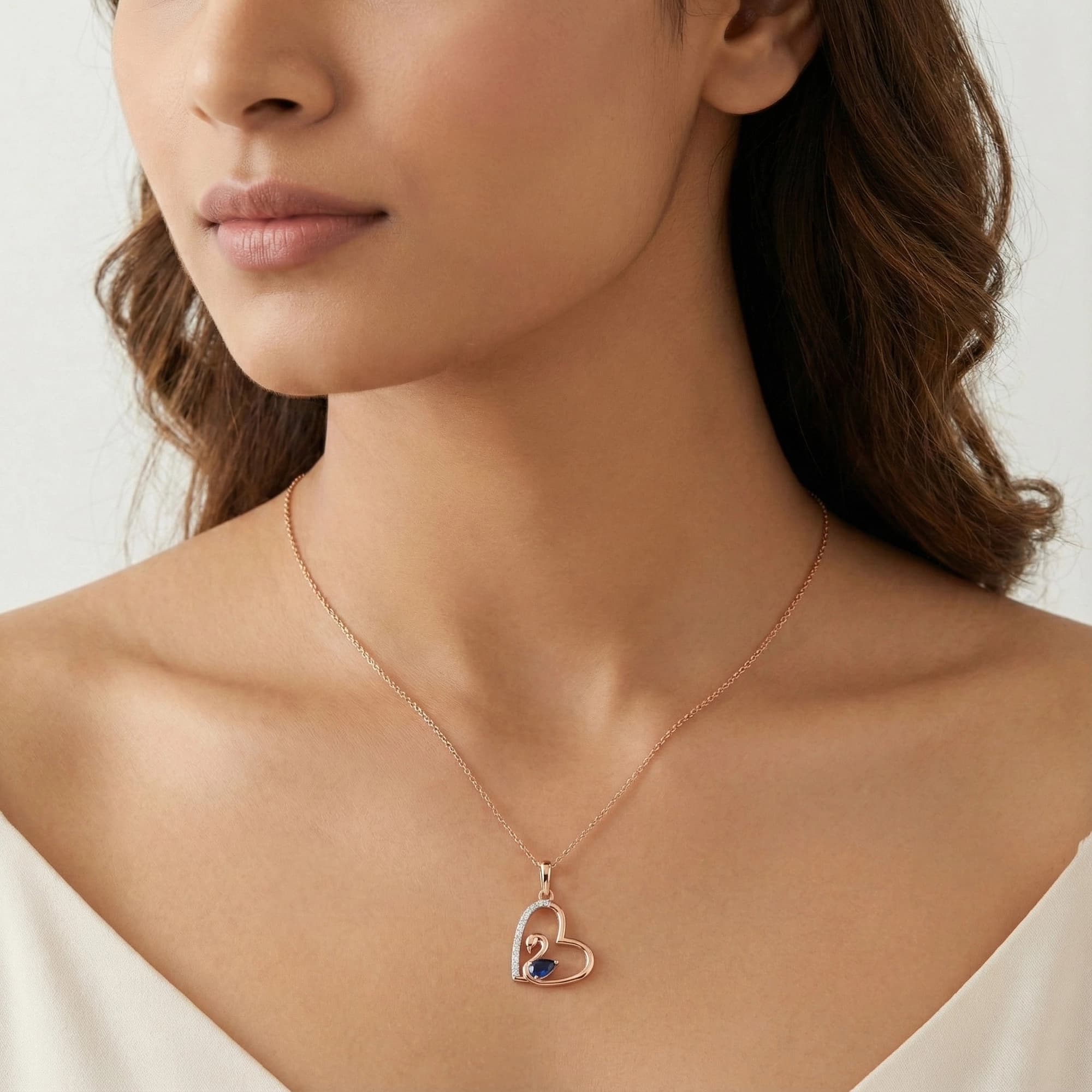 Rose Gold Diamond Pendant thumbnail 4