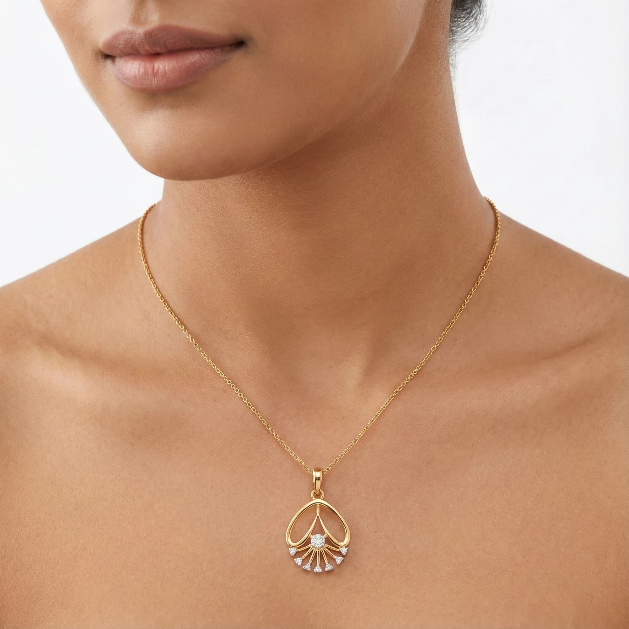 Rose Gold Diamond Pendant thumbnail 4
