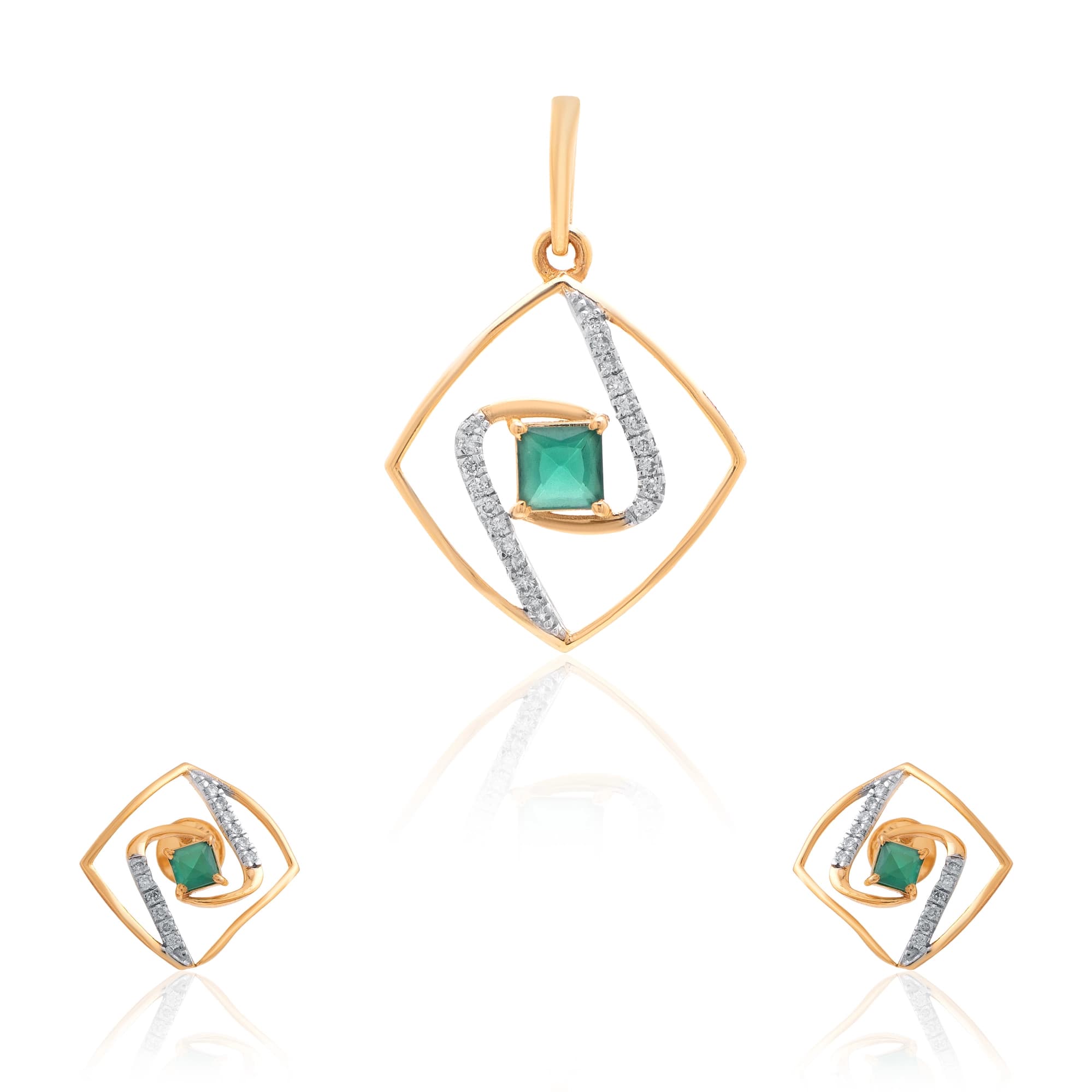 Yellow Gold Diamond Pendant thumbnail 3