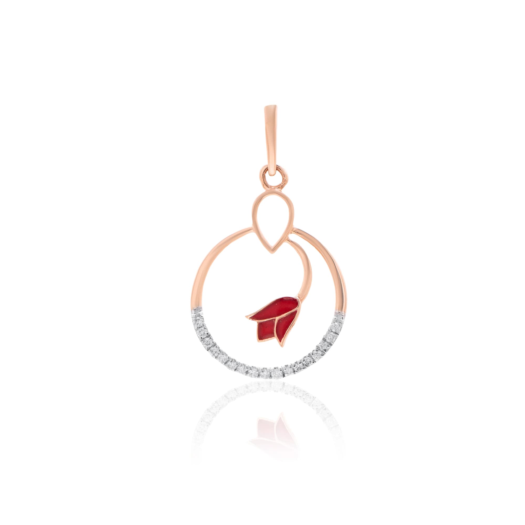 Rose Gold Diamond Pendant