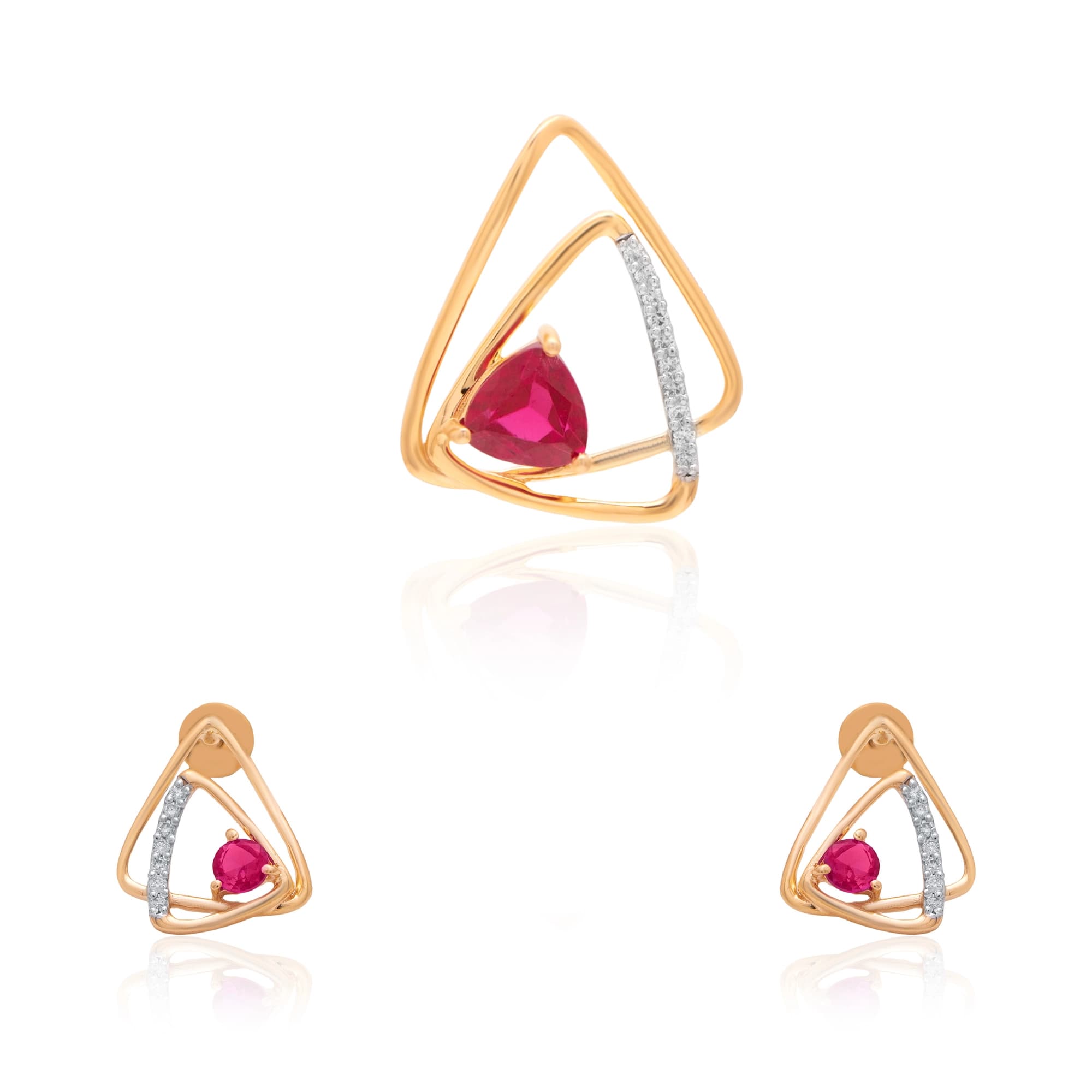 Yellow Gold Diamond Pendant thumbnail 3
