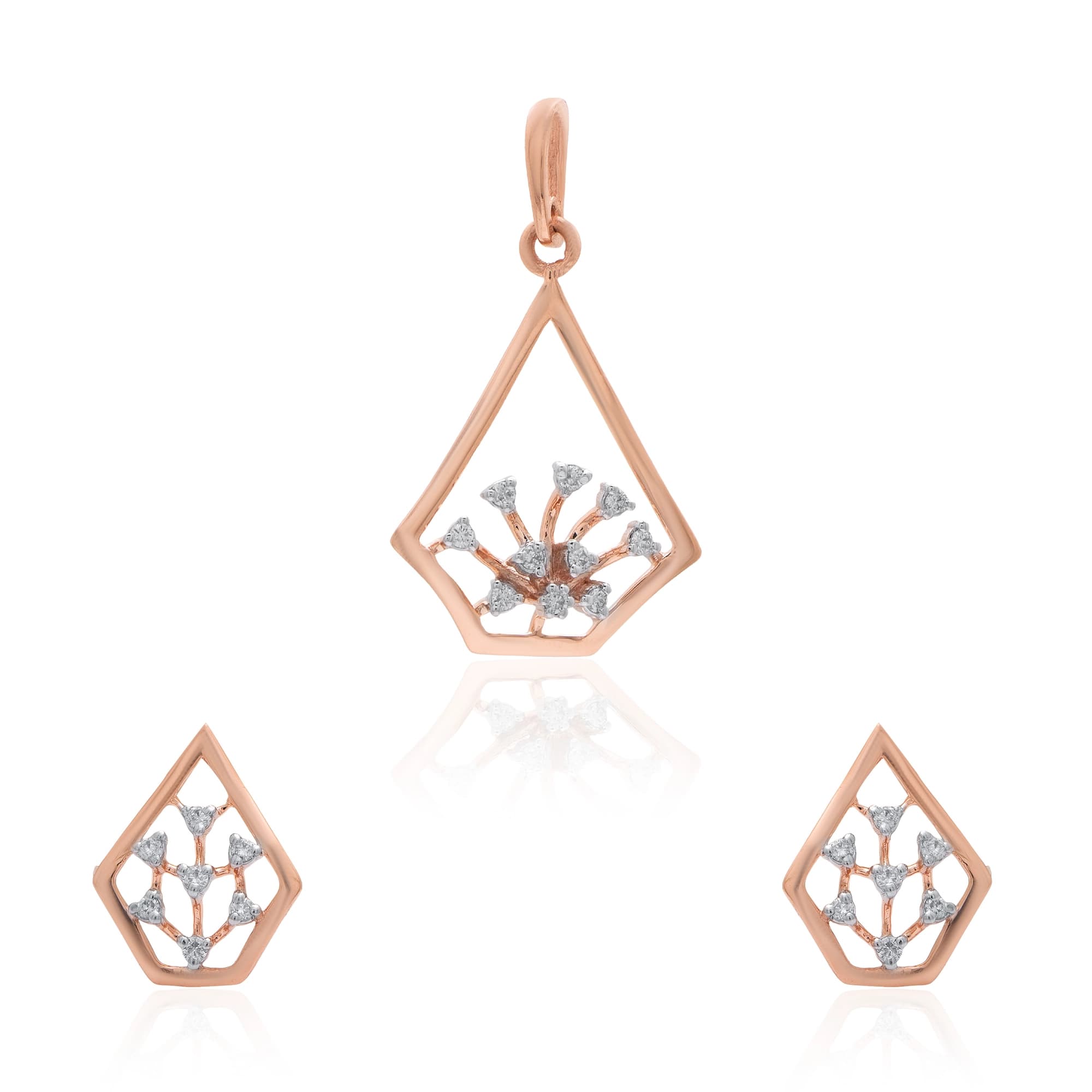 Rose Gold Diamond Pendant thumbnail 3