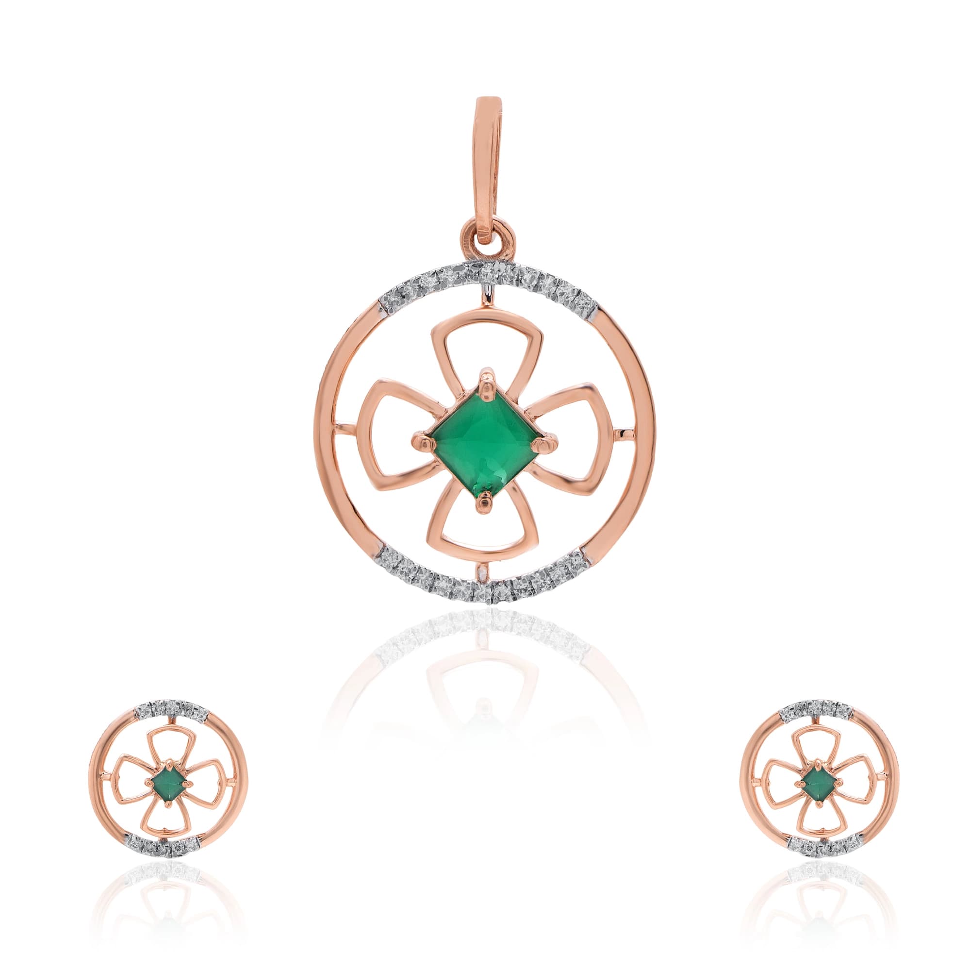 Rose Gold Diamond Pendant thumbnail 3
