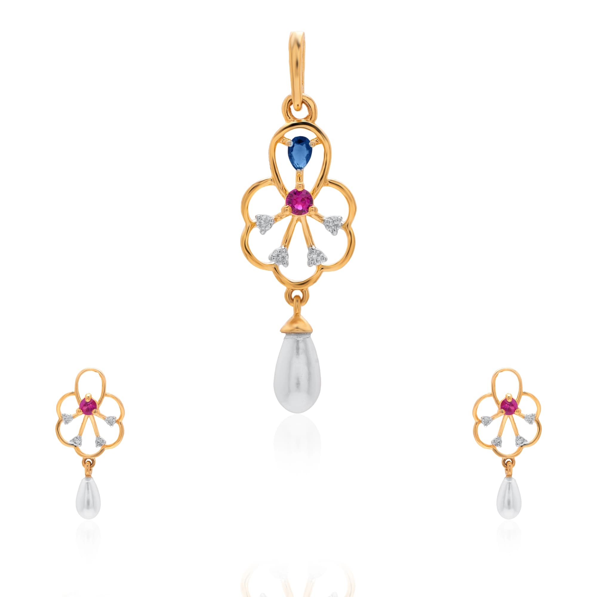 Yellow Gold Diamond Pendant thumbnail 3