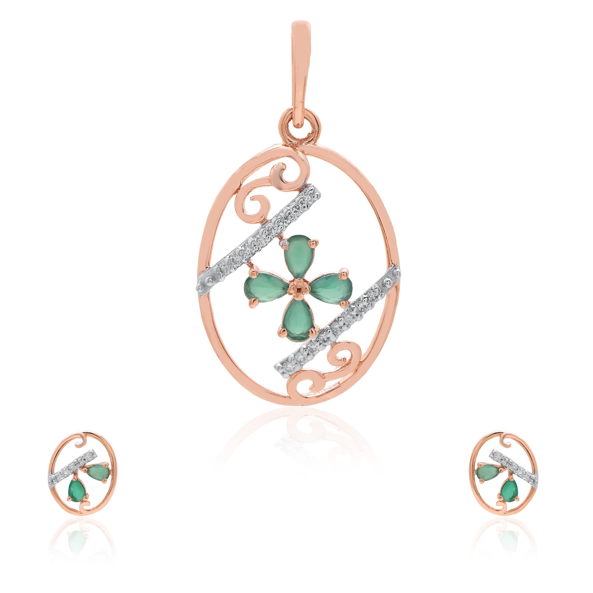 Rose Gold Diamond Pendant thumbnail 3