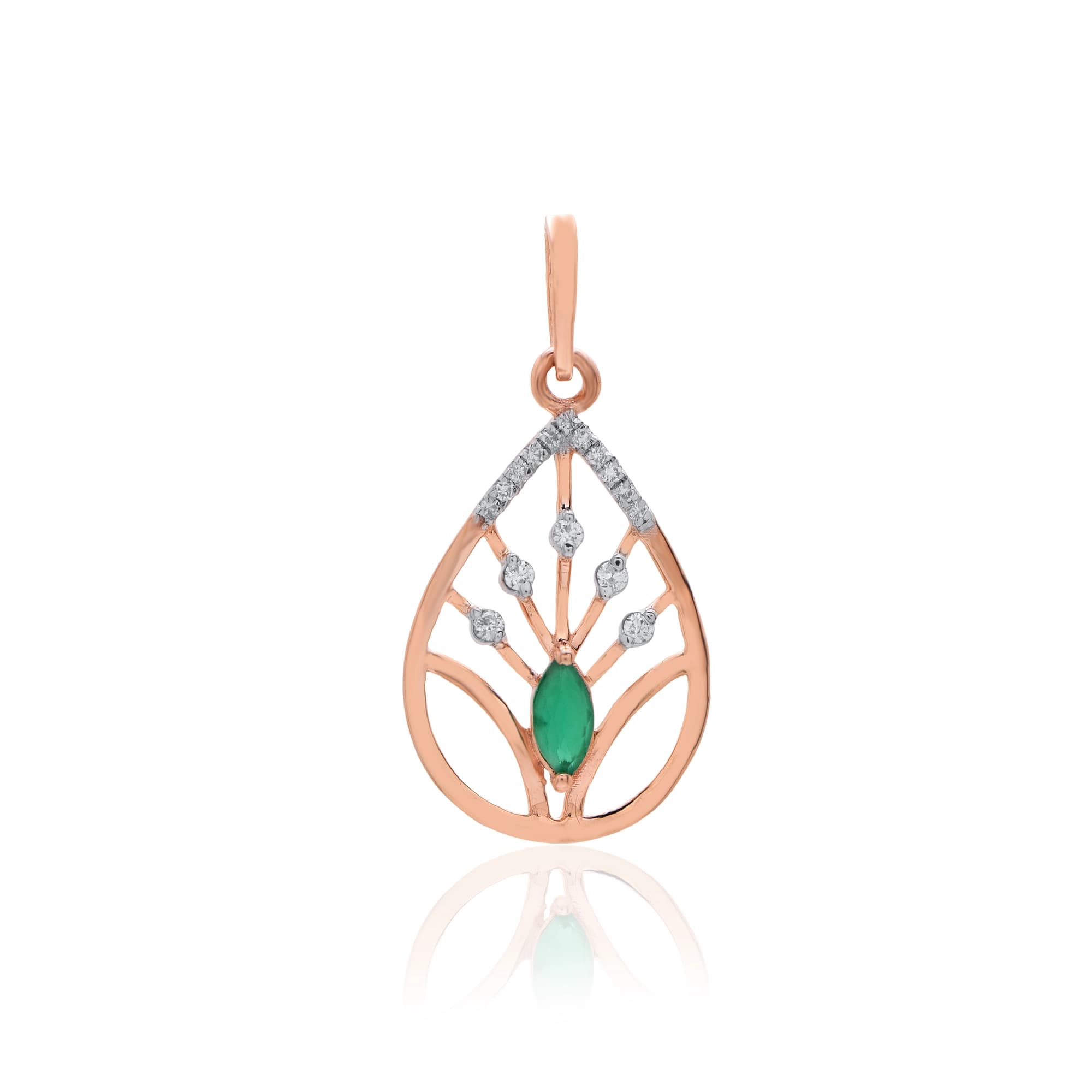 Rose Gold Diamond Pendant