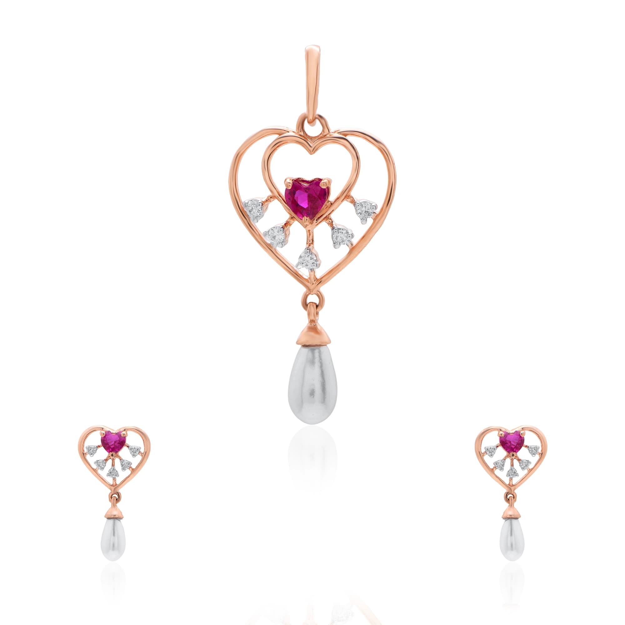 Rose Gold Diamond Pendant thumbnail 3