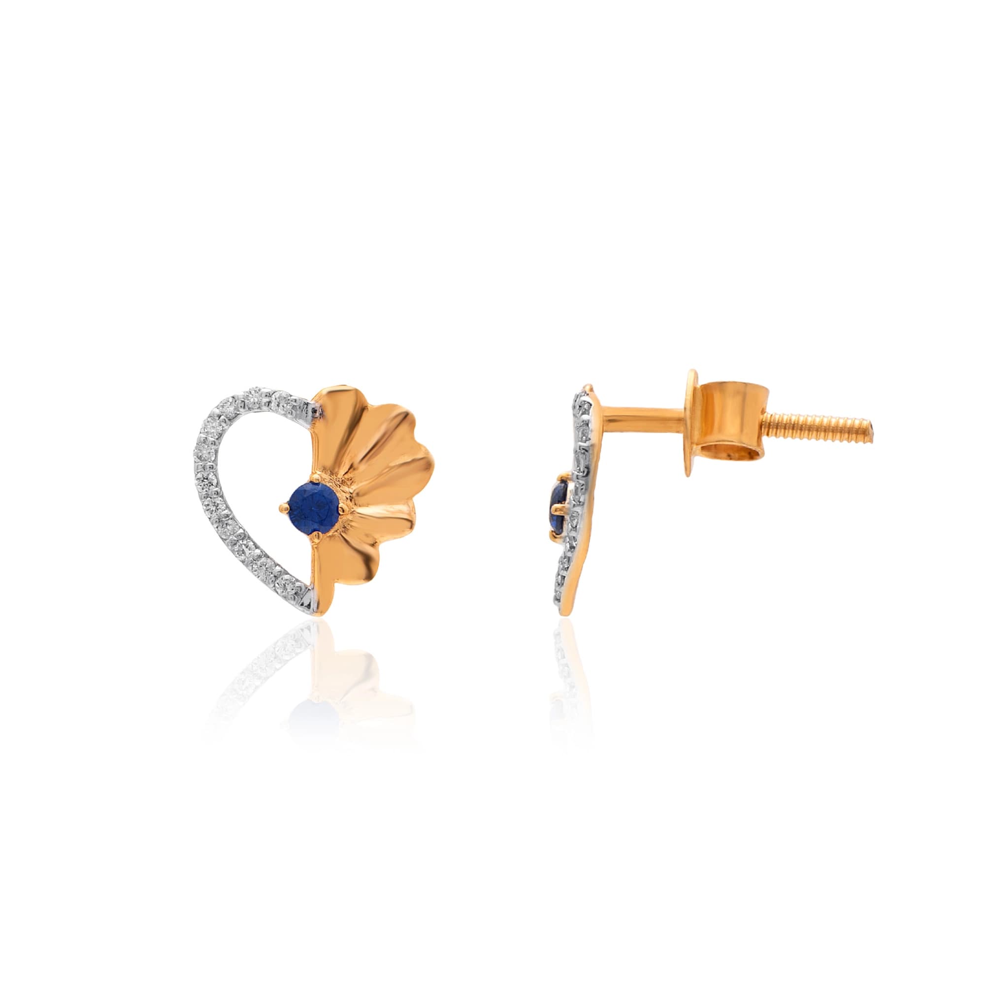 Rose Gold Diamond Earrings