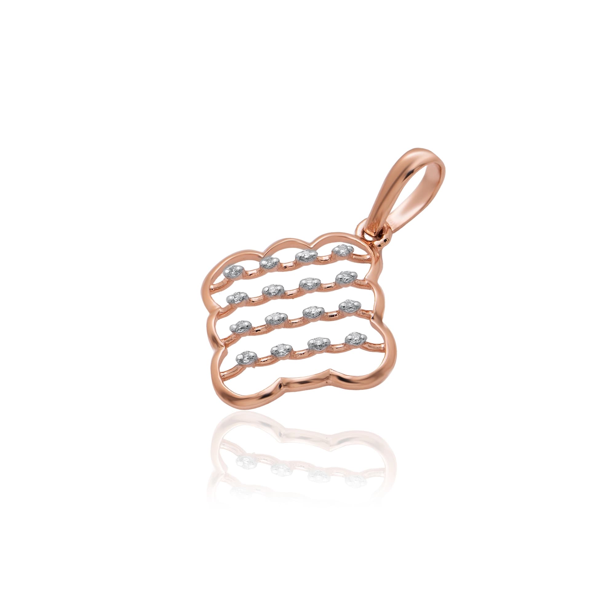 Rose Gold Diamond Pendant thumbnail 2