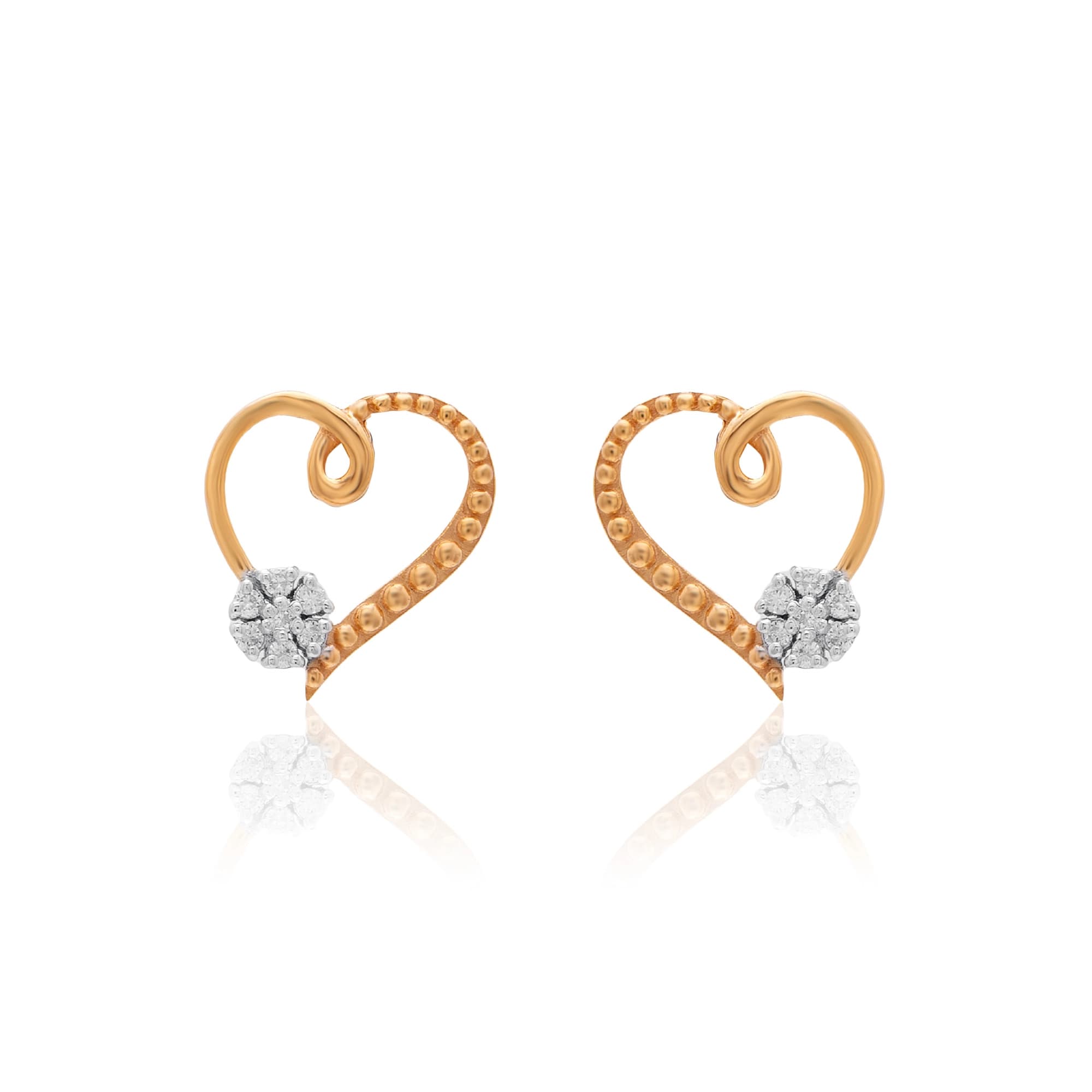 Rose Gold Diamond Earrings thumbnail 2