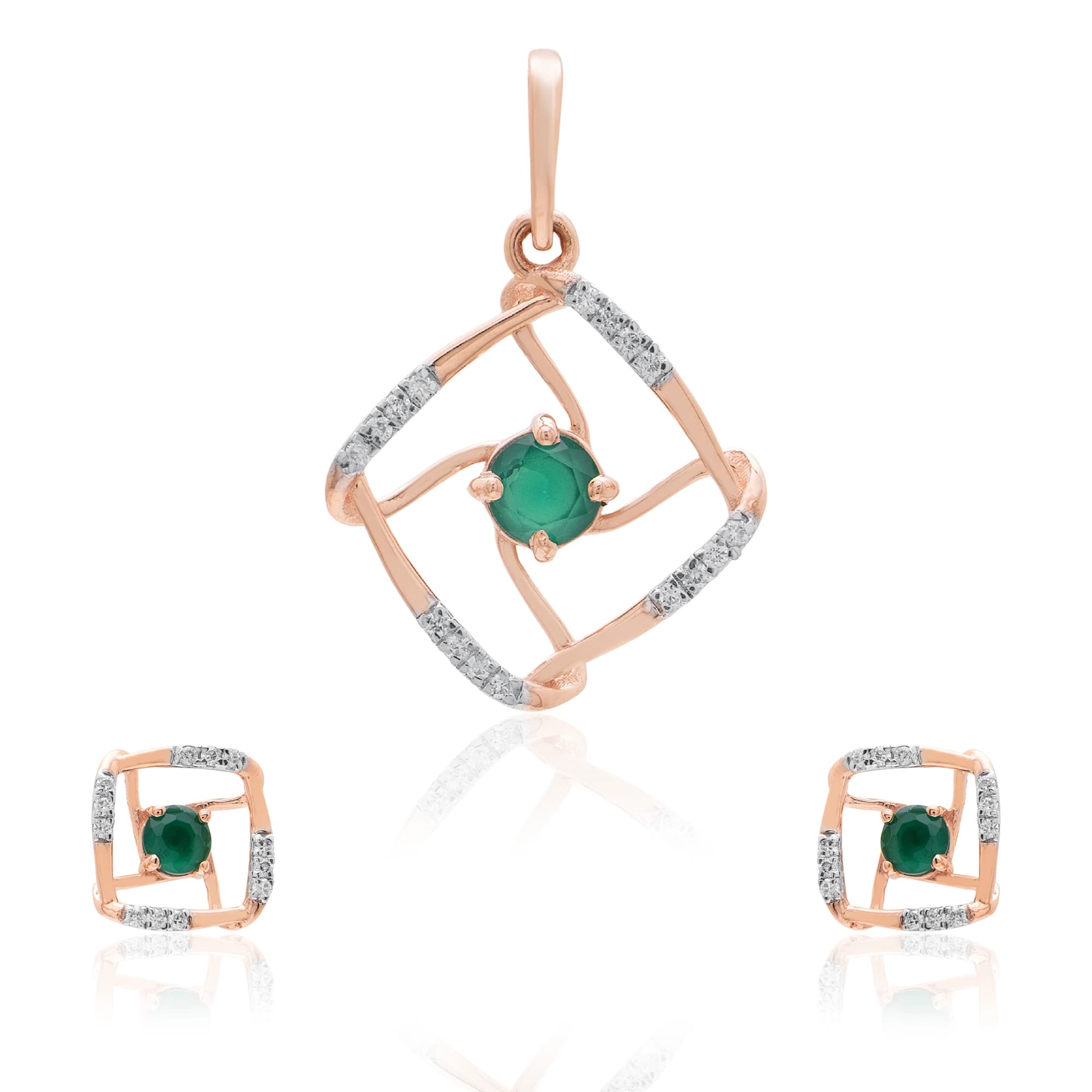 Rose Gold Diamond Pendant thumbnail 3