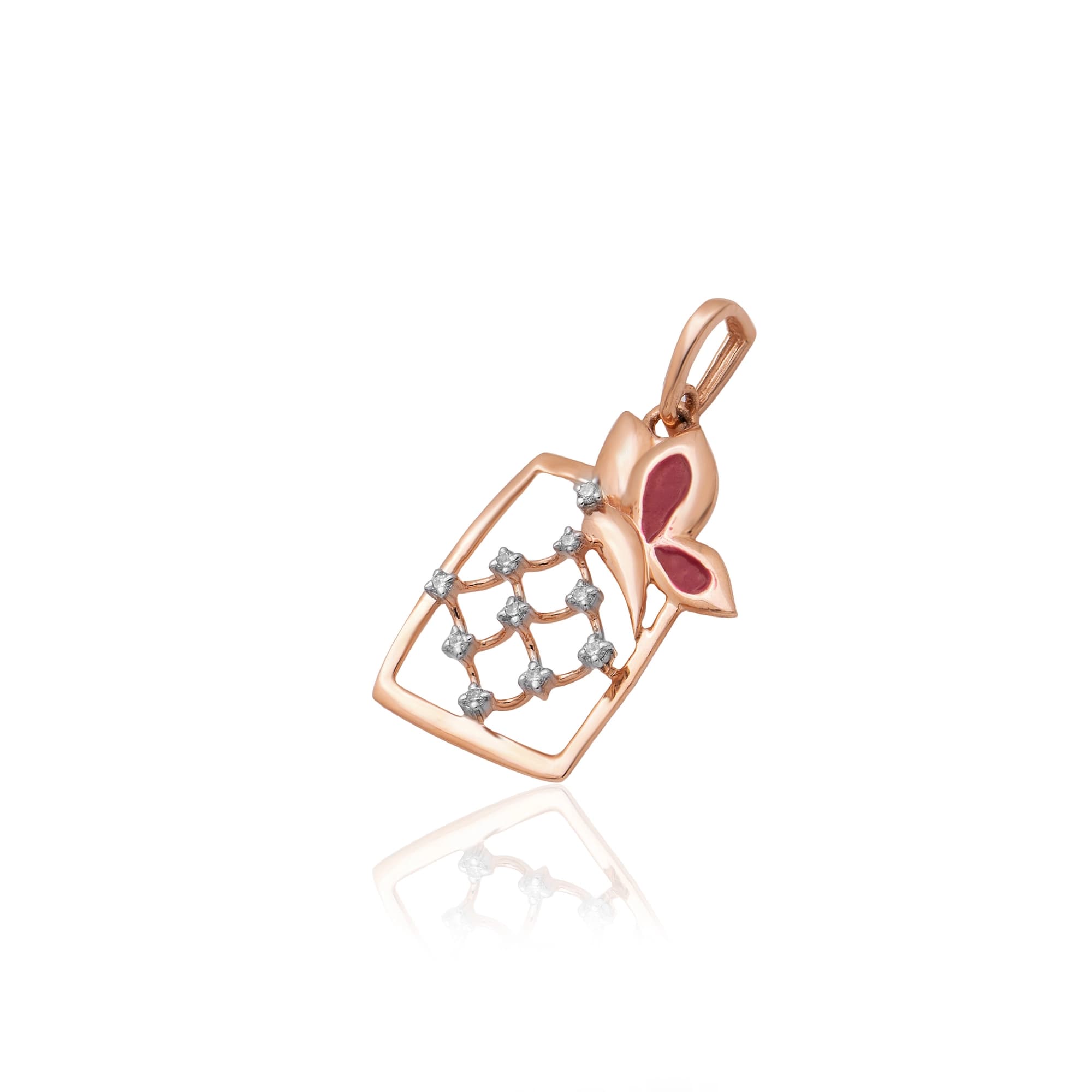 Rose Gold Diamond Pendant thumbnail 2